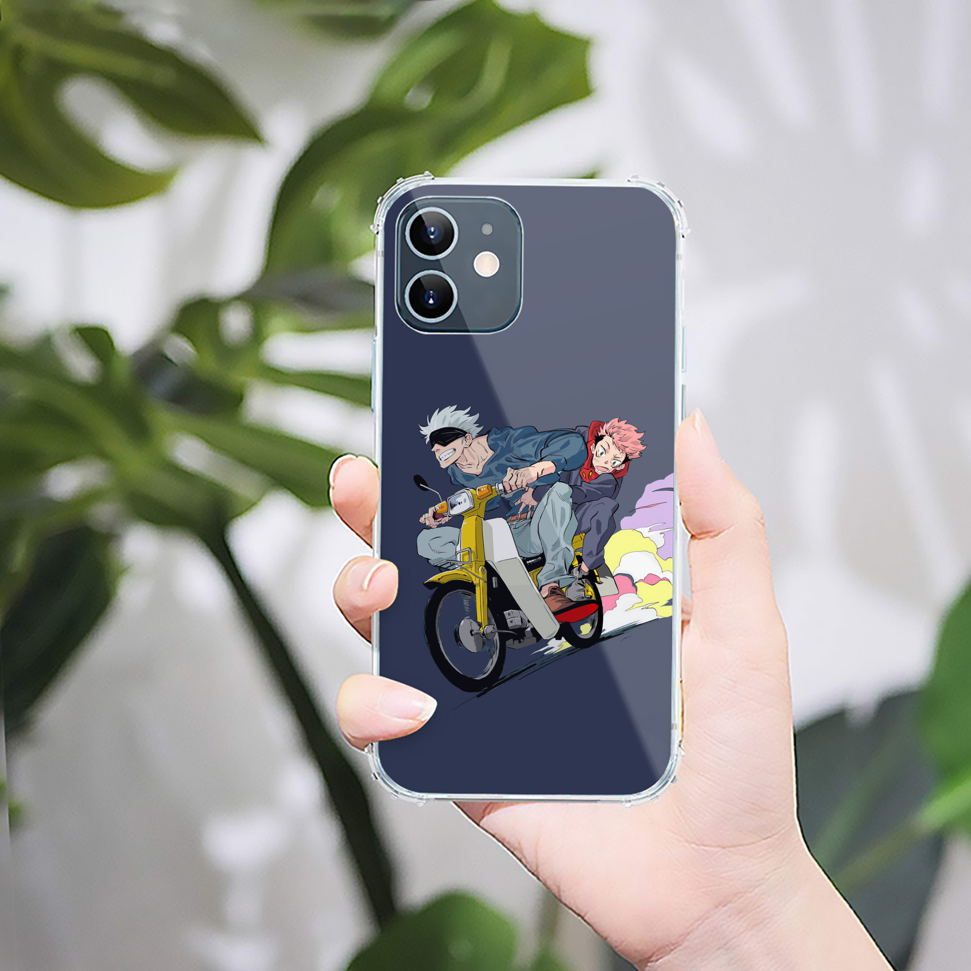（画像用） 呪術廻戦 Jujutsu Kaisen 【iPhone 12シリーズ対応】透明スマホケース（クリアソフトケース）